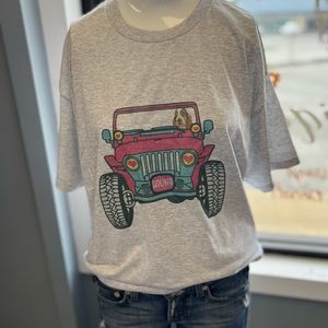 Brand new unisex bloodhound jeep T-shirt